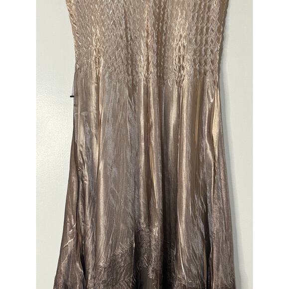 Komarov Beaded Charmeuse & Chiffon Tiered Ruffle Dress Size XL NWOT Nordstrom - Picture 13 of 15